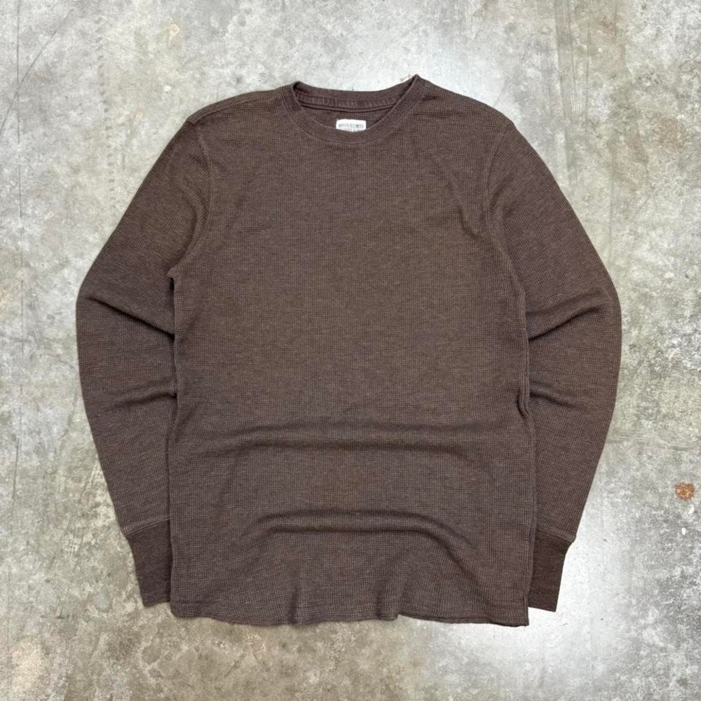 Mossimo Supply Co. Brown Waffle Knit Thermal Long Sleeve Size M